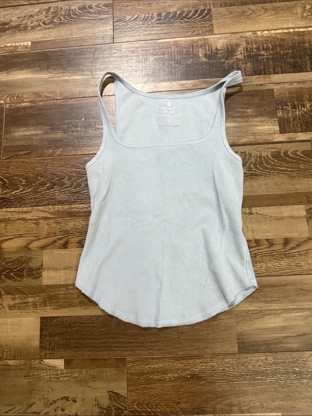 FP Movement by Free People Light Blue Ribbed Tank